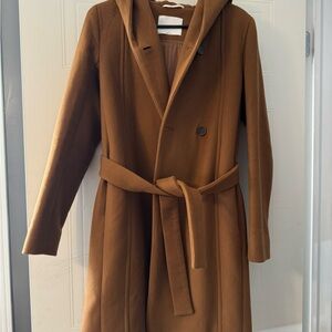 COPY - Aritzia - Wilfred wool and cashmere hooded jacket.